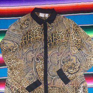 Chico's Size 2 Leopard/Paisely